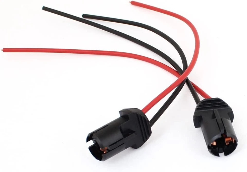 2x 501 W5W T10 BULB HOLDER  SOCKET PRE WIRED LED HALOGEN LAMP HARD PLASTIC GRIP - Image 2 of 4