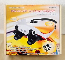 Headband Head Magnifier Lens Jeweler Watch Repair Loupe Magnifying LED Glasses