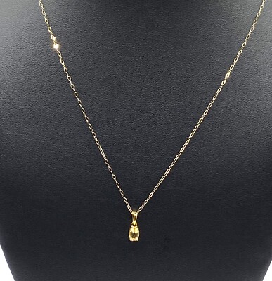 9 Karat Gelbgold Kette 20'' Spur Kette mit einem gratis Anhänger Citrin
