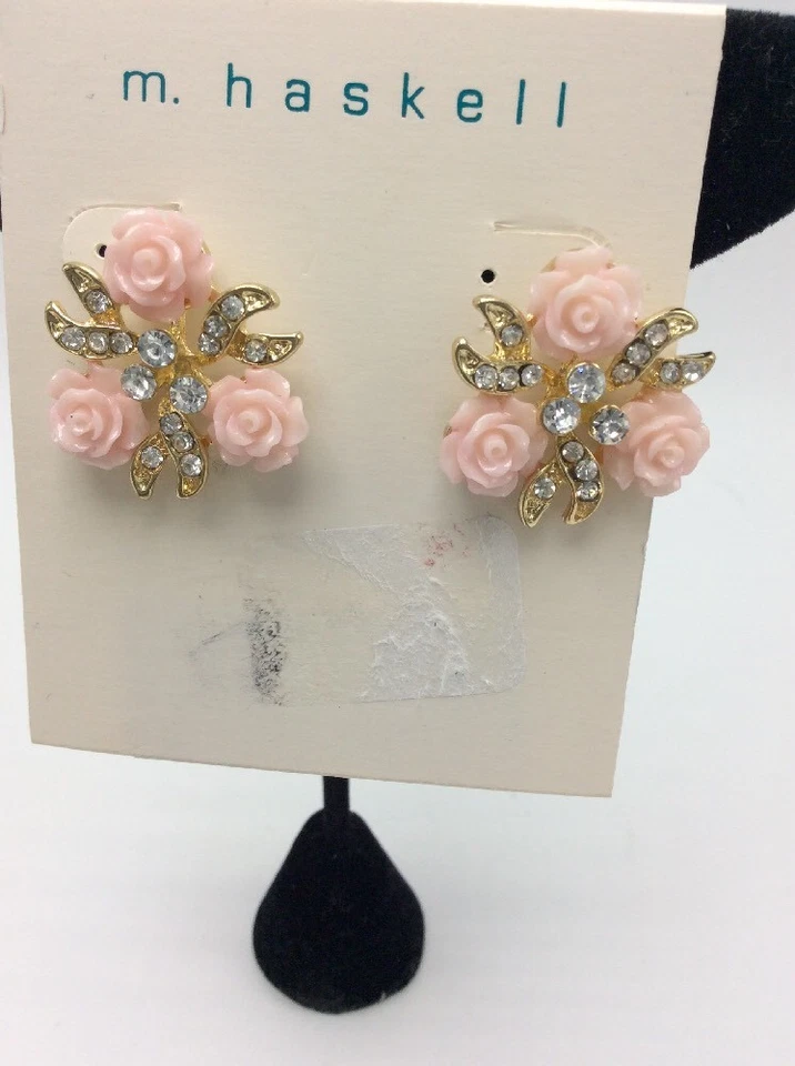 Pendientes M. Haskel Rosa Racimo MH101 Foto 2 de 4