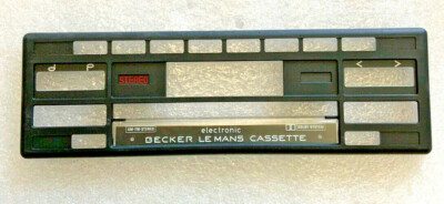 Blende  LE Mans Electronic Cassette Becker Neu NEW