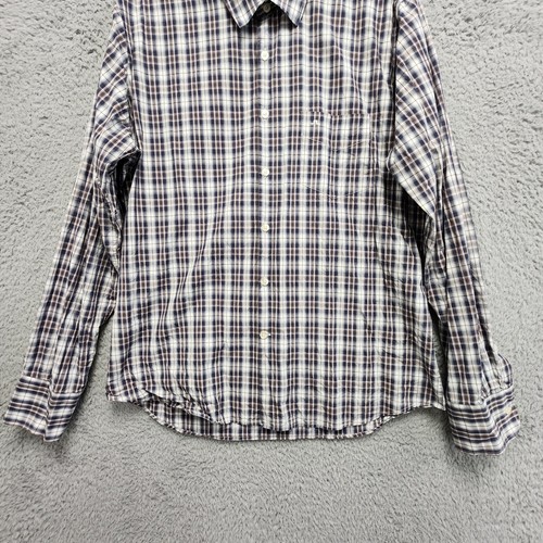 J Lindeberg Ward Shirt Mens XL (Fits Slim) Long Sleeve Clan Check Plaid PLS READ - Picture 4 of 12