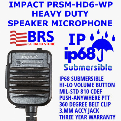 BK RADIO MIC PRSM-HD6-WP-BK2  KNG RADIOS P150 P150S  P150 CMD