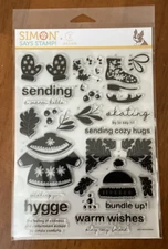 Simon Says Stamp Warmest Wishes Clear Stamps Set Winter Sweater Mittens Weather