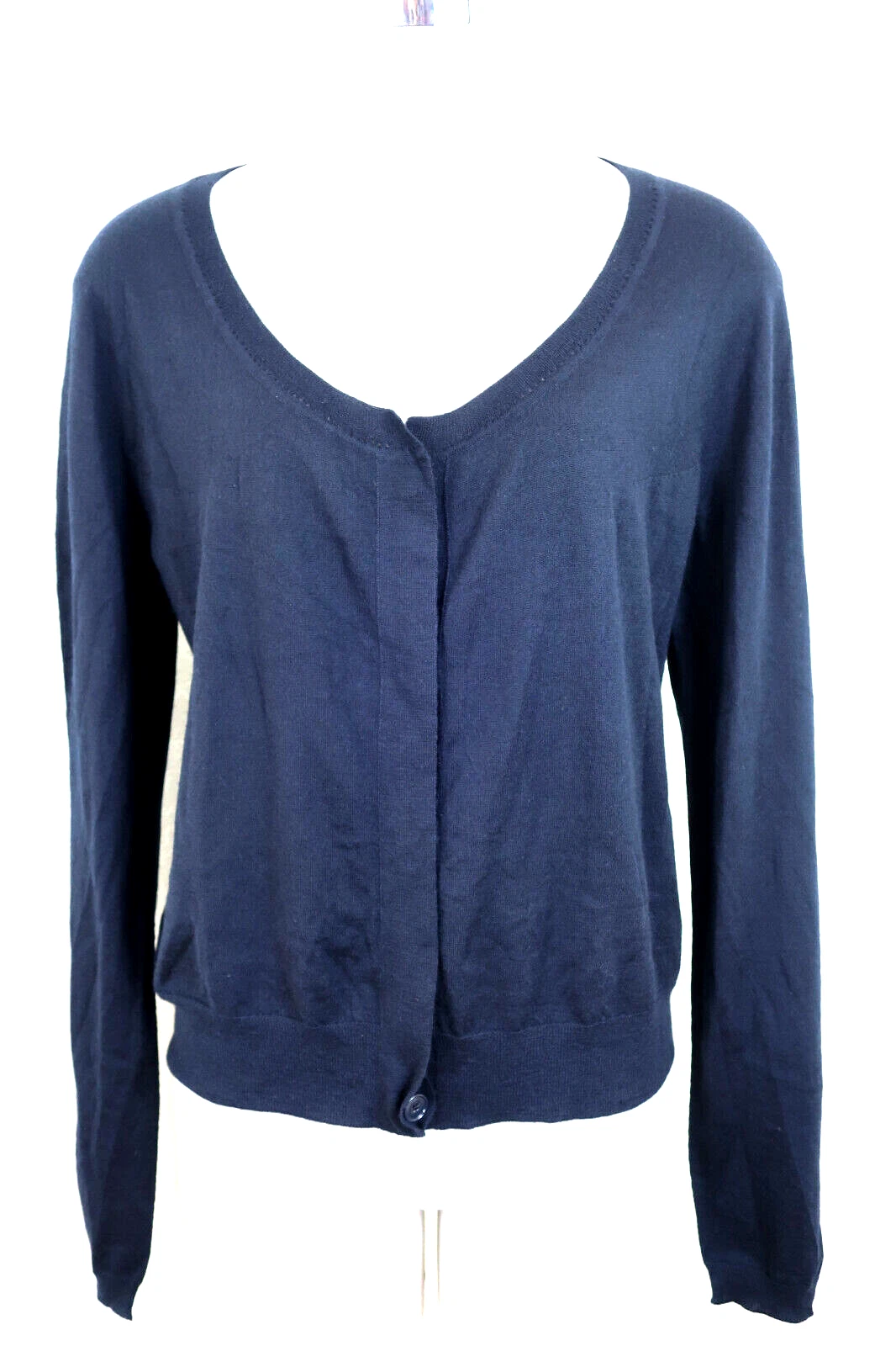 HERMÈS Vintage HERMES Bottoni Neri CASHMERE Maglione Cardigan Jacket 40 S Medium 6 7 8