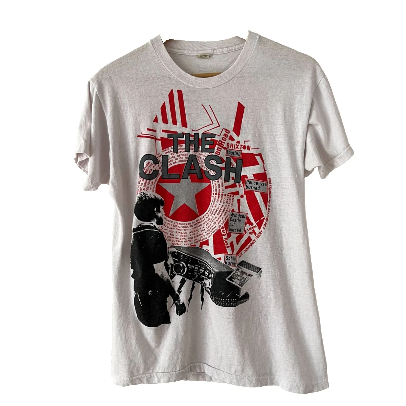 Screen Stars Punk Camisetas Vintage década de 1980 para Homens