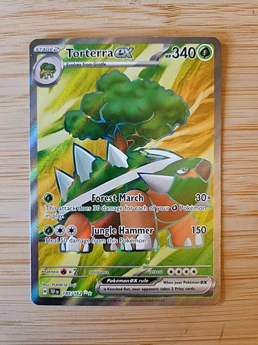 Torterra ex 185/162 Temporal Forces (TEF) NM Full Art Pokemon Card