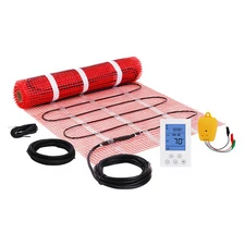 20sqft Electric Radiant Floor Heat System Floor Heat Mat with Thermostat