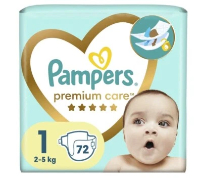 8006540858073 Pampers Premium Care Windeln 2-5kg Größe 1-NEWBORN, 72St. Pampers - Bild 1 von 4