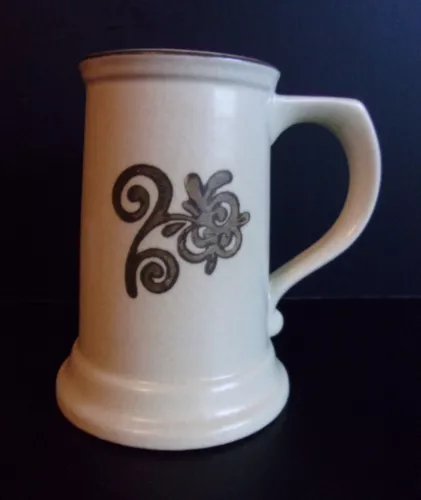 Pfaltzgraff VILLAGE Tankard Stein Beer Mug w/Old Marks Vintage USA 