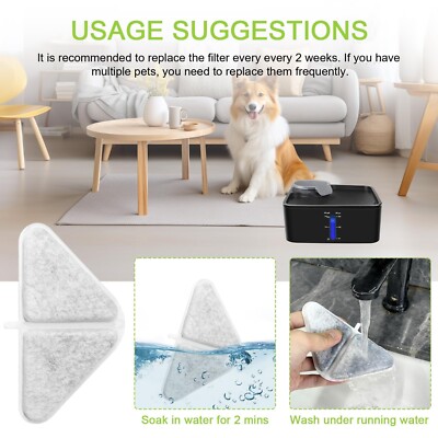 2Pcs Cat Fountain Replacement Activated Carbon Filters - View #5
