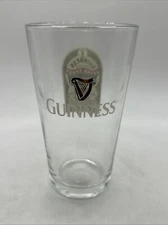 GUINNESS Pint Glass Beer Bar Mancave Extra Stout Ihlers & Bell Liverpool Logo