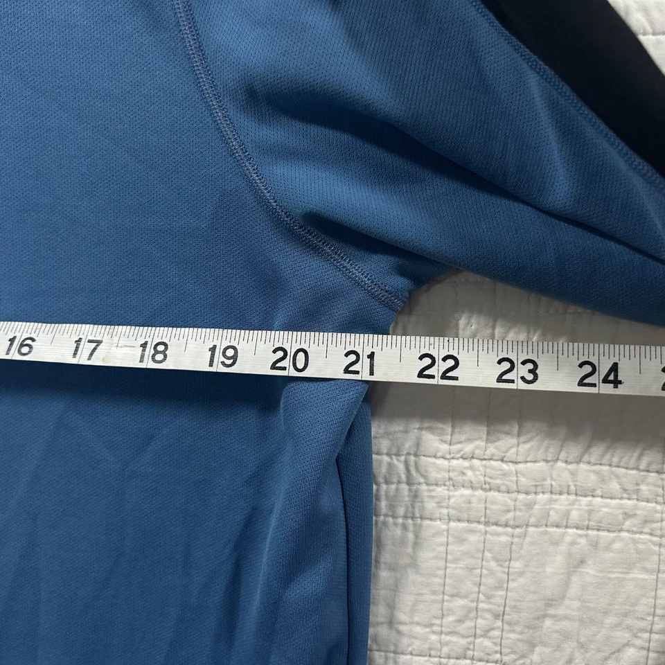 Camisa Top Para Hombre REI Cuello Redondo Manga Larga Azul Exterior Correr Capa Base Talla Grande Foto 3 de 4