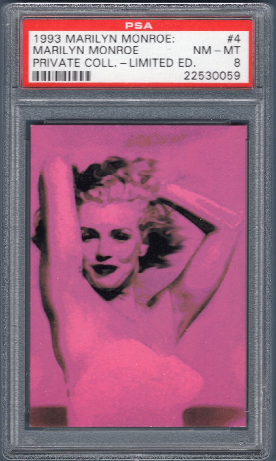 1993 Private Collection MARILYN MONROE Limited Edition SP #4 Beach Pose PSA 8