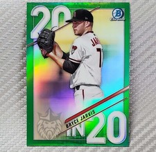 Bryce Jarvis RC SP /99 📈 2020 Bowman Chrome 20 In 20 Green Refractor #20IN20-BJ