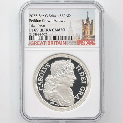 2023 Great Britain Petition Crown £5 Silver Proof Coin NGC PF 69 UC Trial Piece!