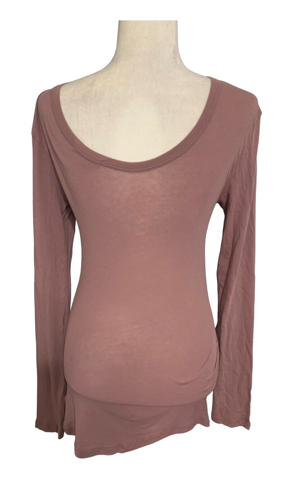 james perse womens pink purple magenta long sleeve top t shirt 3 medium