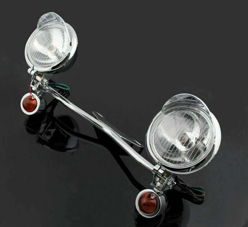 Driving Passing Turn Signal Spot Light Bar For Honda Yamaha Suzuki Kawasaki H0 Foto 2 de 4