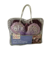 Cocalo Sugar Plum Butterfly Baby Nursery Wall Hanging Flower  3pc Set  New