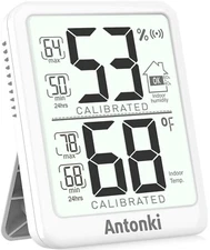 Antonki Digital Hygrometer Indoor Thermometer, Humidity Meter