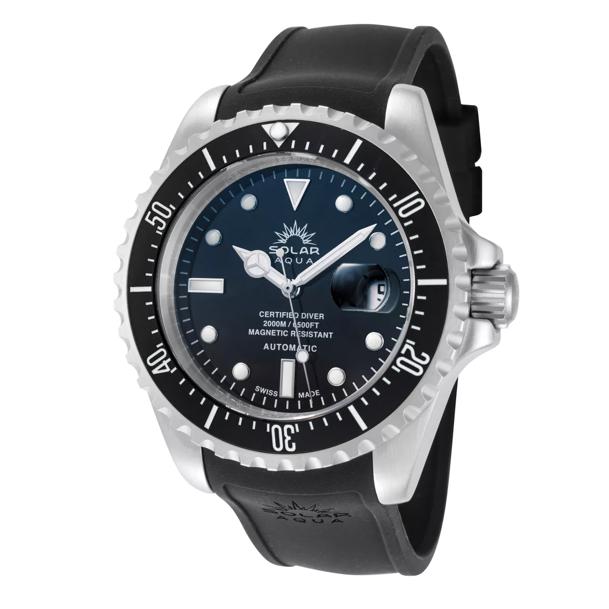 Solar automatic watch sale