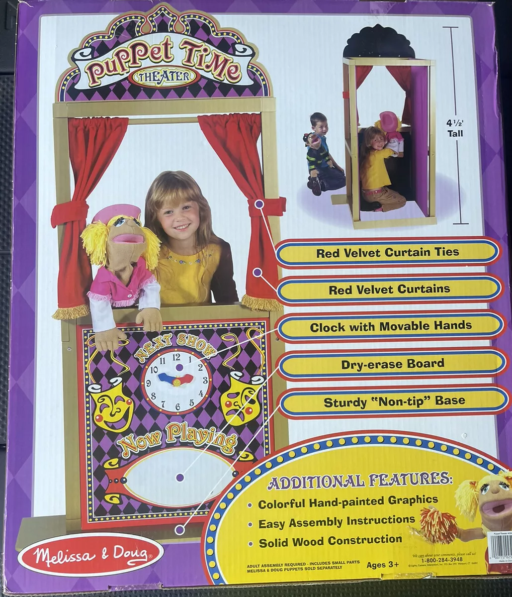  Melissa & Doug Deluxe Puppet Theater - Sturdy Wooden