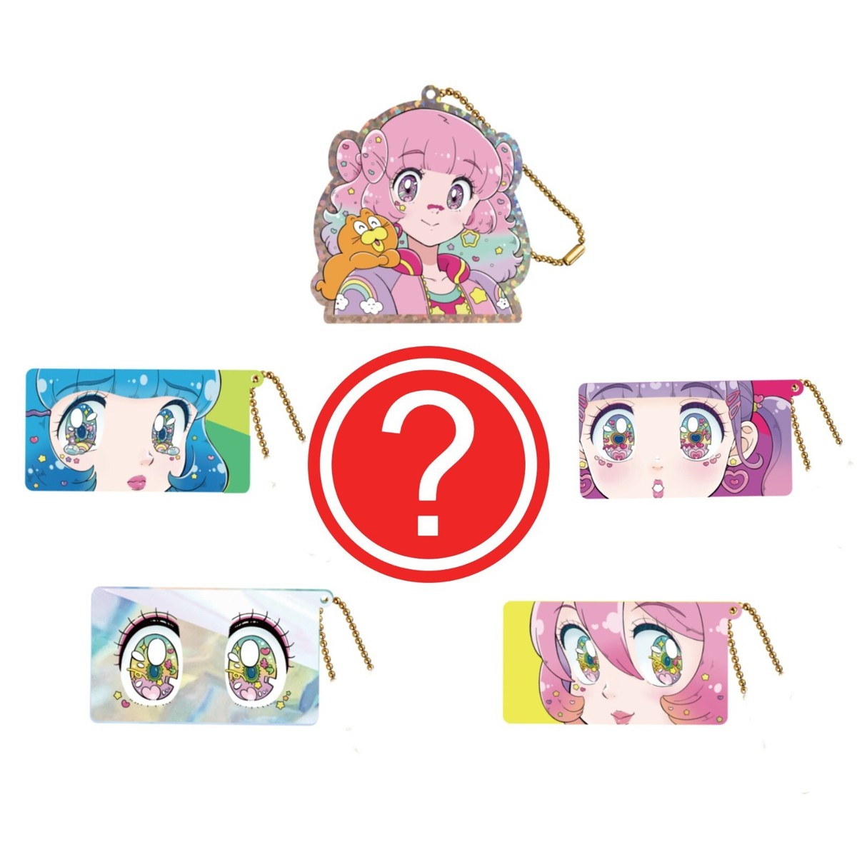 Mog Decora Kei Japan Anime Girl Acyrlic Keychain 1 Random Gashapon