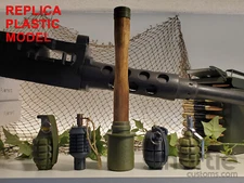 5 - FAKE WW2 Grenade Set MK2 91 M24 Mills F1 - Plastic Replica Set
