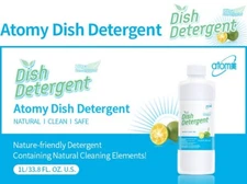 Atomy Dishwashing Liquid:  Concentrated! Nature Friendly Detergent! Lemon Scent!