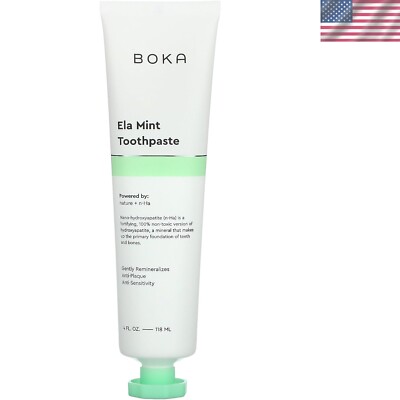Refreshing Ela Mint Toothpaste - Enamel Repair & Whitening, 4oz Dentist Approved