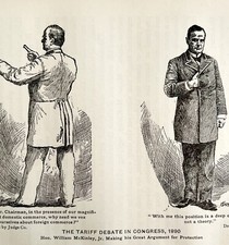 William McKinley Debates Tariff In Congress #3 1901 Victorian Art Print DWT3