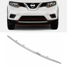 For 2014 2015 2016 Nissan Rogue Front Lower Bumper Chrome Moulding Trim