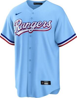 Texas Rangers Adolis García #53 Nike Light Blue 2025
