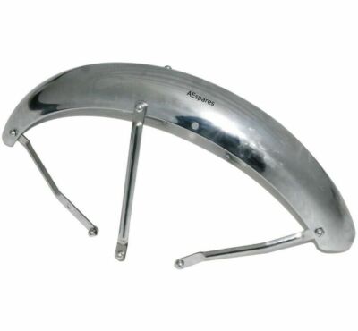 Fits Royal Enfield Classic 500 Front Mudguard Fender With Stay Steel Chrome ECs