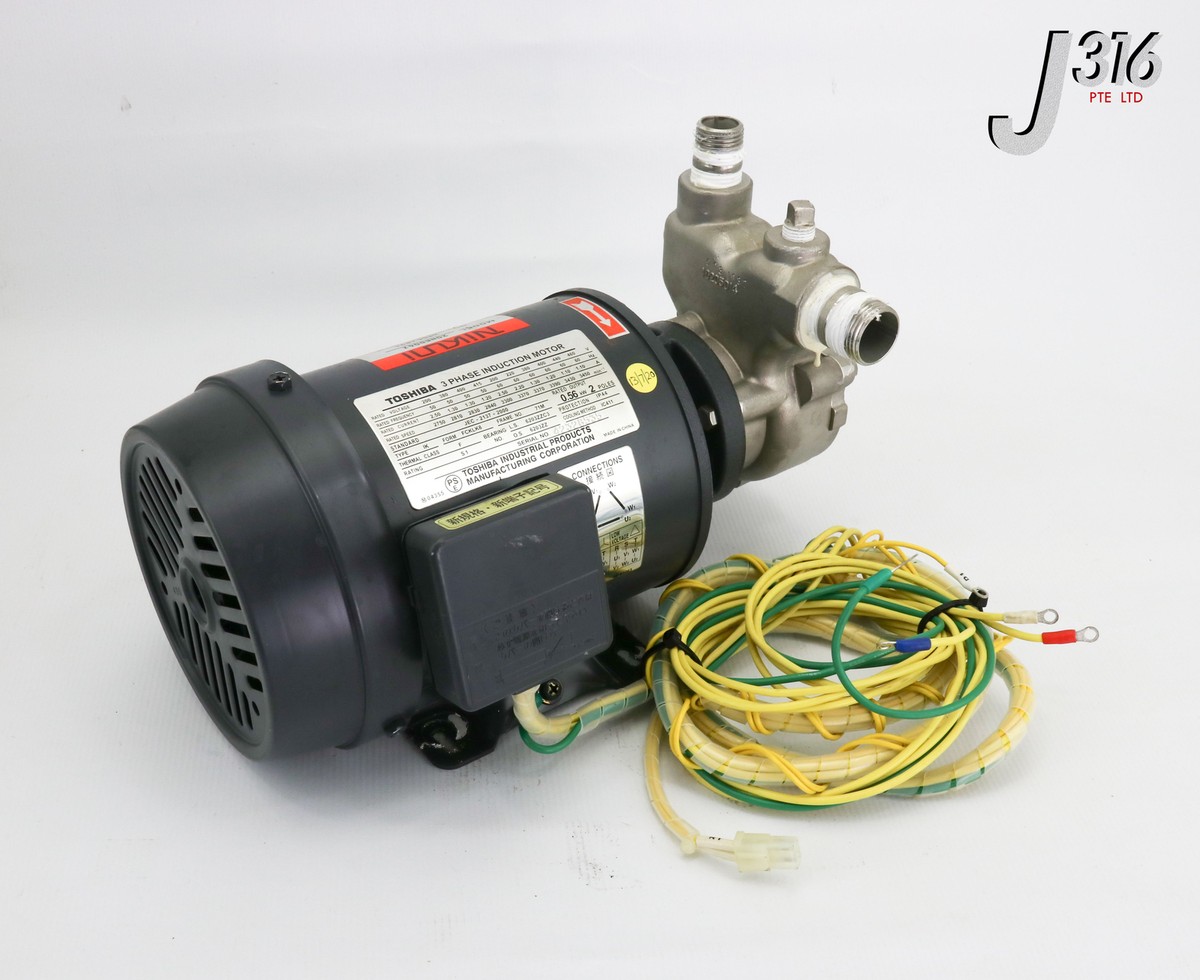 19860 NIKUNI TOSHIBA 3-PHASE INDUCTION MOTOR WITH PUMP 19860 NIKUNI TOSHIBA 3-PHASE INDUCTION MOTOR WITH PUMP