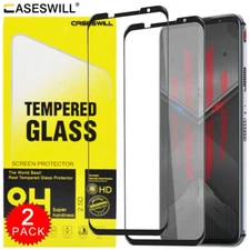 For ZTE nubia Red Magic 5S Caseswill FULL COVER Tempered Glass Screen Protector