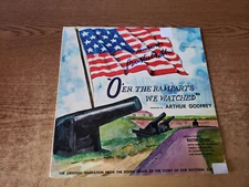 BUSTER CRABBE AUTOGRAPHED 1970s VG+ Oer The Ramparts We Watched COVER ONLY NO LP