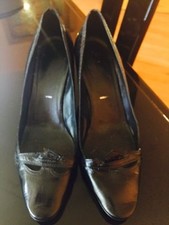 Pre-owned Sigerson Morrison Black Leather Pumps SZ 7 Made in Italy