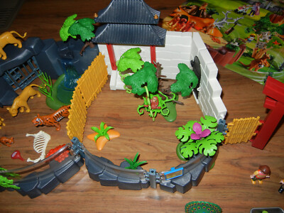 Playmobil 4852 Asian Zoo enclosure - incomplete monkey tiger