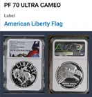 2022 P 1 OZ NGC PF70 Ultra Cameo  AMERICAN LIBERTY EAGLE SILVER MEDAL BRONCO