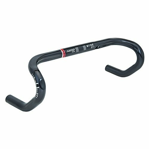 New NITTO M186STI Black Road Racing Drop Bar 380 mm (Neat-M186STI