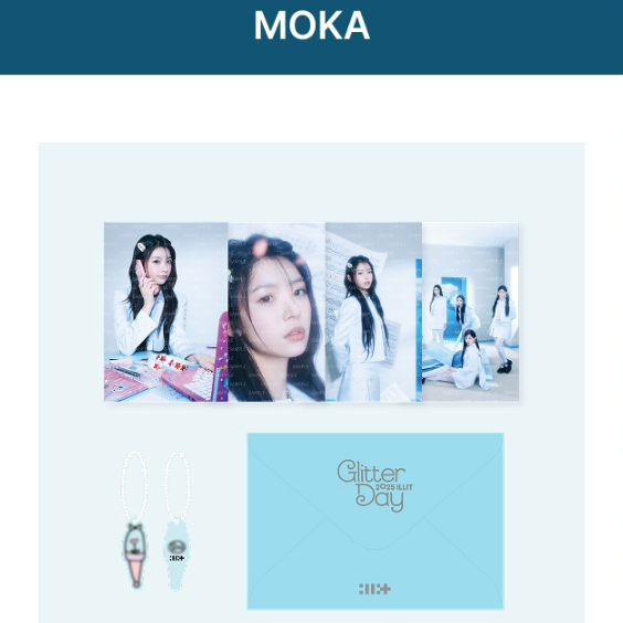 ILLIT Tシャツ　glitter day 2025 ILLIT Glitter Day in Seoul Official MD Trading Card / T