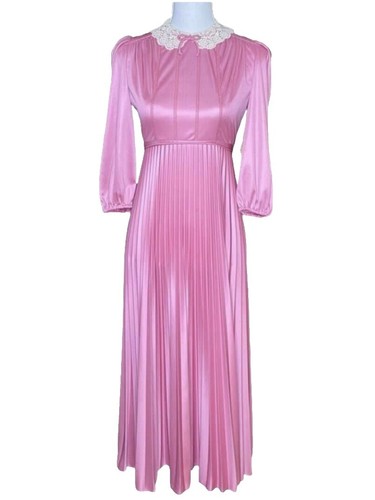 strapless open back dress Rose Pink Deep V-Neck Fitted Gown main image 0