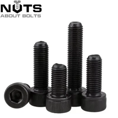 NUTS ABOUT BOLTS M4 M5 M6 M8 M10 CAP HEAD SOCKET SCREWS BLACK ALLEN KEY BOLTS 12.9 HIGH TENSILE