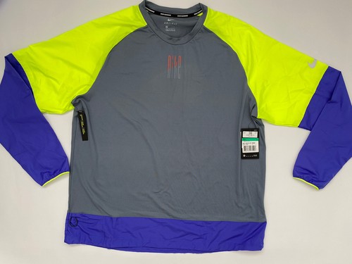 NIKE ELEMENT MIX CREW BLUE VOLT LONG 