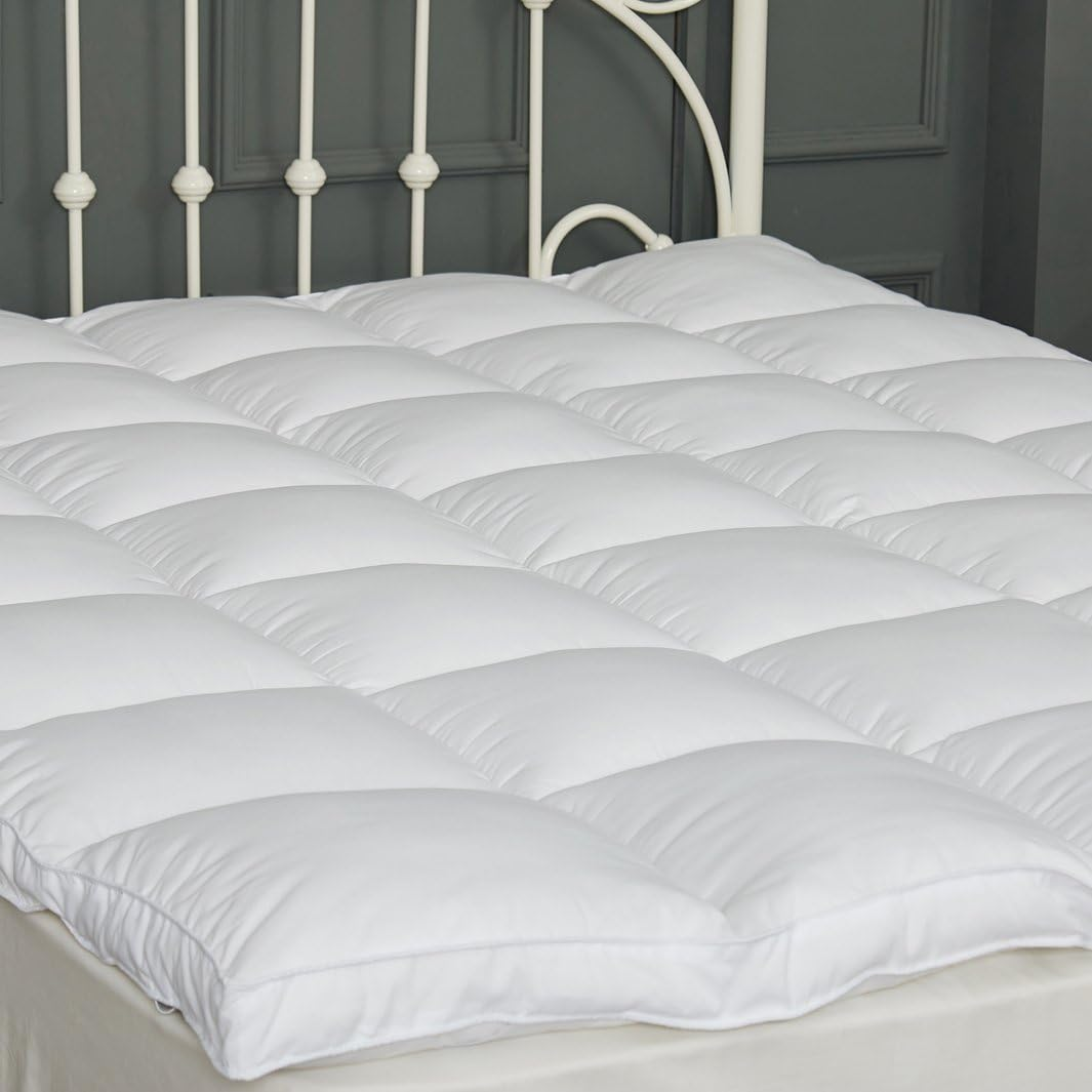 2-Inch Twin Down Alternative Quilted Mattress Topper Cover-image
