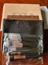 ZOEVA Rose Golden Brush Collection Vol#1 Luxury 9pc Brush Set +Clutch BNIB