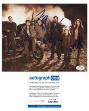 Noah Wyle, Moon Bloodgood & Drew Roy "Falling Skies" SIGNED 8x10 Photo ACOA