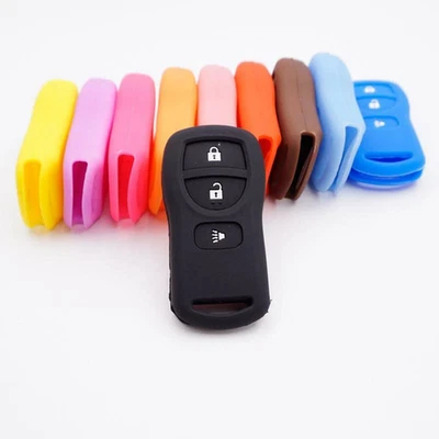 Fit Nissan Altima Versa Sentra 3 Button Remote Smart Key Fob Silicone Case Cover - Image 1 of 3