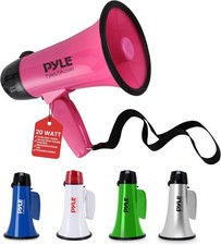 PYLE-PRO Portable Megaphone Speaker Siren Bullhorn - Compact and Battery Operate
